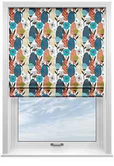 Blooma, Chocolate - Roman Blind